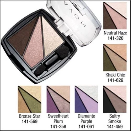 Productos para sombras de ojos de trío en polvo prensado Avon