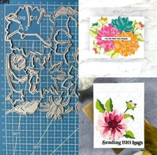 Metal Cutting Dies Layer Flower Scrapbooking Embossing Paper Card Crafts Stencil
