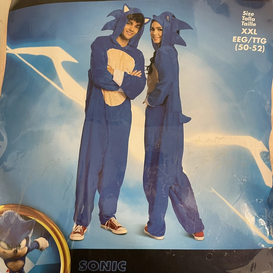 Nuevo Disfraz de Película Sonic Sonic the Hedgehog Halloween Juegos con disfraces XL Foto 4 de 4