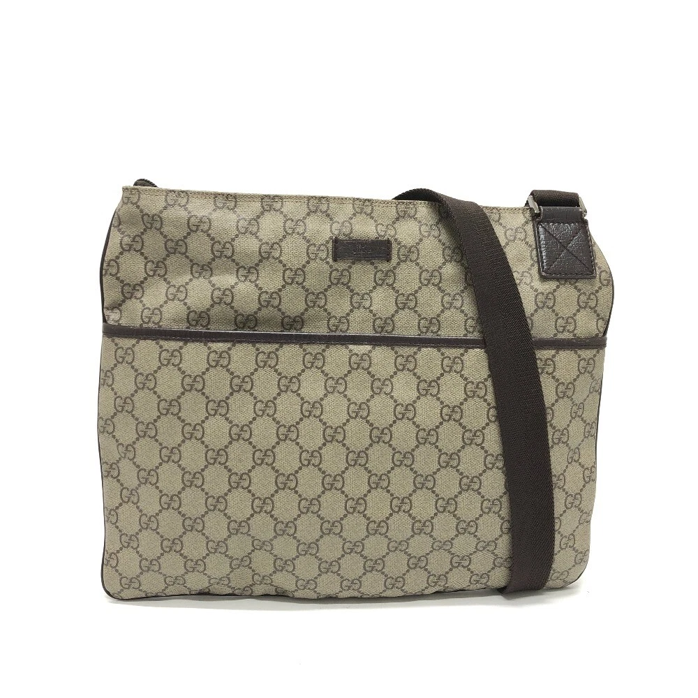GUCCI 141198 GG sac messager sac bandoulière GG toile suprême beige