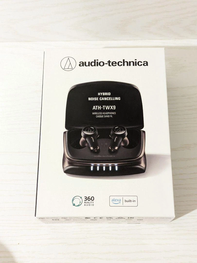 Audio Technica ATH-TWX9 Noise-Canceling Earphones Wireless Charging Multi-Point