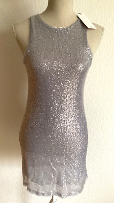 NEU Mango MNG tolles Paillettenkleid Gr XS 34 Cocktailkleid, Flieder, m.Ett.