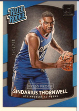 SINDARIUS THORNWELL 2017-18 PANINI DONRUSS BASKETBALL RATED ROOKIE /299