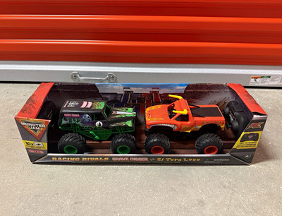 Monster Jam Racing Rivals RC 1:24 2-Pack Grave Digger & El Toro Loco Set