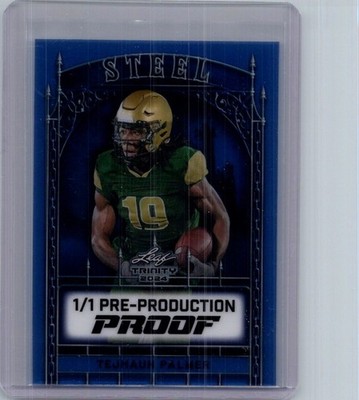 Tejhaun Palmer 2024 Leaf Football 1/1 Pre Production Proof