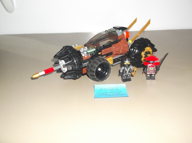 LEGO #70502 NINJAGO COLE'S EARTH DRILLER FROM 2013 - INCOMPLETE