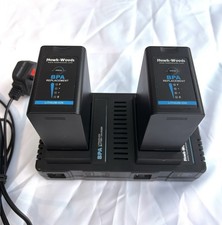 2* Hawk-Woods BPA-98 Batteries + Charger for Canon C70 C300 BP-A