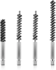 Xindojuz 4 PCS Golf Clubs Head Hosel Brush, Stainless Steel Shaft Gray 