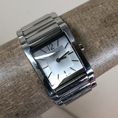 Jacques Lemans Geneve Women G-210.1 Dress Silver Tone Quartz 25mm Watch 6 1/4''