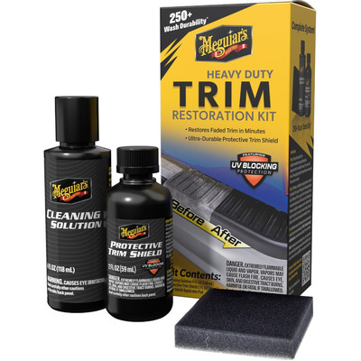 Meguiars Heavy Duty Trim Restoration Kit Kunststoffversiegelungs Set