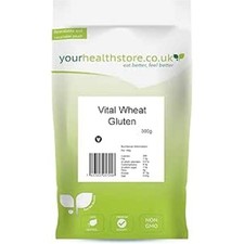 Vital Wheat Gluten Flour 300g by yourhealthstore®, 87.5% Protein, Non GMO. 20.63 per kilo