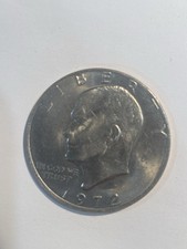 1972 Eisenhower One Dollar Coin LIBERTY Coin Eagle NO Mint Mark Lot of 3 Coins