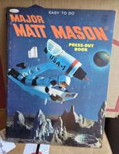 VINTAGE MATTEL MAJOR MATT MASON UNUSED PRESS OUT BOOK AVERAGE WEAR TIGHT