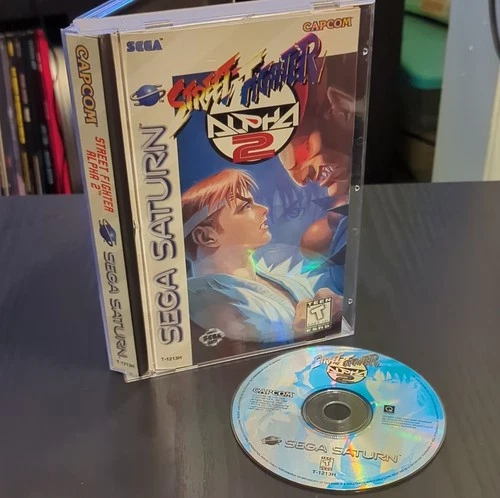 Street Fighter Alpha 2 Capcom Sega Saturn NTSC-U/C Complete with Manual