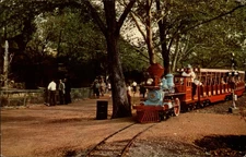 Zoo Line Railroad Forest Park St Louis vintage postcard m187