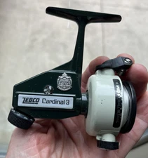 Vintage Zebco Cardinal 3 Spinning Reel Serial Number 800900 Made In Sweden.