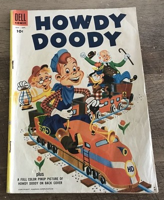 HOWDY DOODY DELL COMICS #34 SEPT 1955 GOLDEN AGE TV TIE IN COMIC VG+ FLUB A DUB