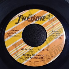 RUBEN NARANJO 45 GRACIELA CHELITA EN MI PROPIA CAMA VINYL RECORD VG+ 1983 LATIN