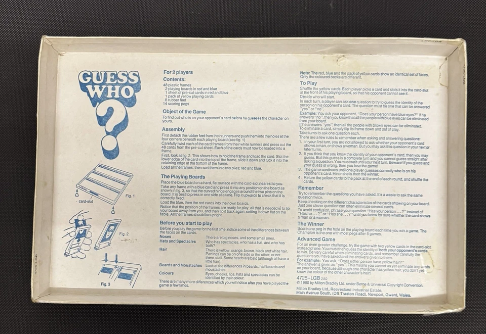 Vintage Classic Guess Who Game By MB.  fun For Family/children. Good Condition - Image 2 of 4