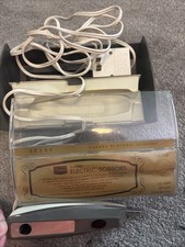 Vintage Sears 3-biegowe nożyczki elektryczne 3 przełączniki selektor tkanin z obudową działa!
