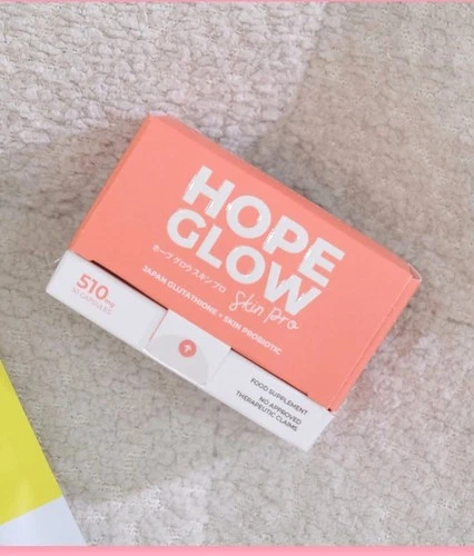 Luna Aura HOPEGLOW Skin Pro Glutathione & Probiotic 510mg,30 Capsules💯effective