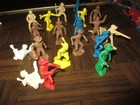 Vintage Marx cowboys and pioneers 20 Figures 50's and 60's