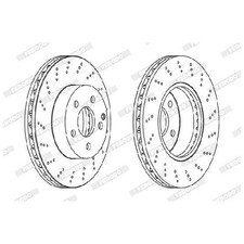 2x Bremsscheibe 26248053 hinten f&uuml;r Mercedes SLS AMG C197 R197