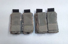 Lot of 2 Army ACU UCP Camo Eagle Industries Double 9mm Magazine Ammo Pouches