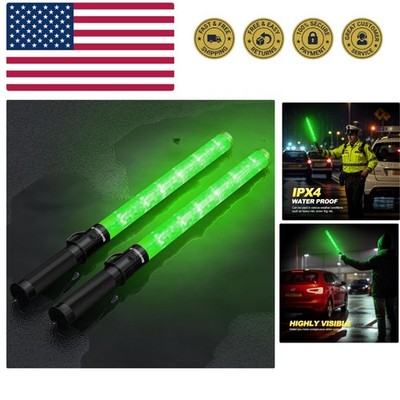 2 Pack Traffic Wand, 21 Inch Traffic Control Wand with 3 Flashing Modes & Sid...