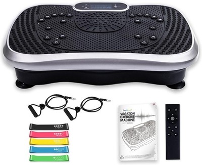 Vibrationsplatte Heimtrainer - 5 Programme + 99 Intensitätsstufen - eingebautes B