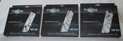 3 Fractal Design Silent Series R2 140mm Cooling Case Fan Black Hydraulic Bearing - Image 1 of 3
