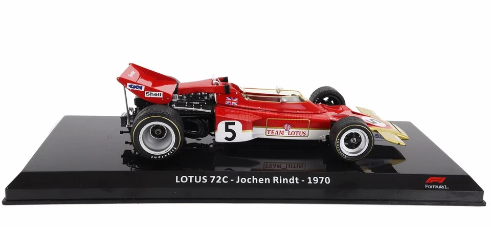 MODELLINO AUTO STATICO CENTAURIA LOTUS F1 72C 1970 JOCHEN RINDT SCALA 1/24 - Immagine 3 di 3