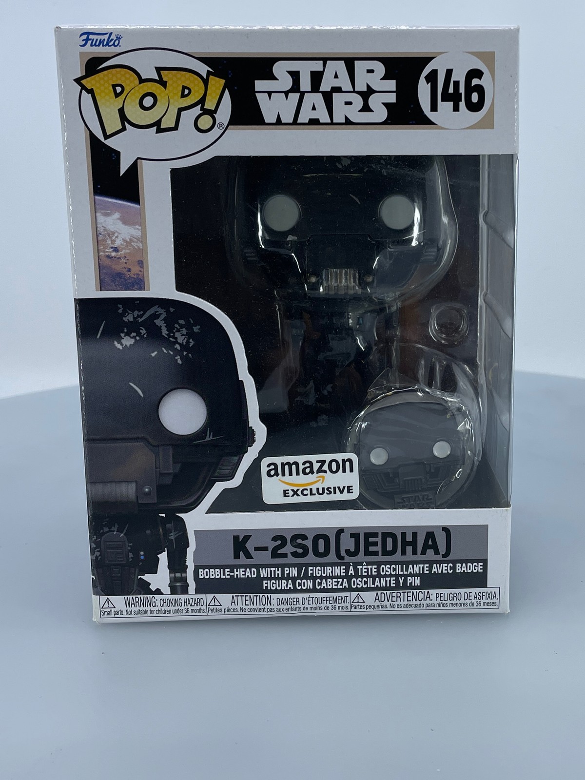 Funko Pop! Star Wars Rogue One K-2So En Jedha #146 Caja Dañada Exclusiva De Amazon