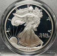 ASE 1993 P $1 Proof PCGS PR69DCAM, Mintage 405,913~Great Gift, Fast Ship~ZB-38