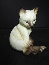 Royal Worcester Porcelain - Kittens - Hand Painted Siamese Cat Figure