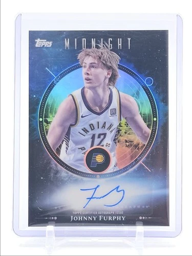 JOHNNY FURPHY 2025-26 TOPPS MIDNIGHT OIL MARKS AUTOGRAPH PACERS AUTO Q3668
