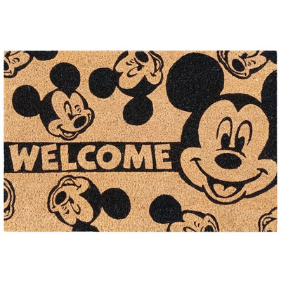 Original Disney Fussmatte Mickey Mouse WELCOME 60cm x 40cm Kokosfasern 2cm Höhe