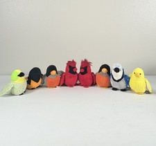 Webkinz Lil Kinz Bird Lot 8 Cardinal Robin Blue Jay Canary Oriole Budgie No Code