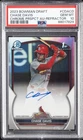 2023 BOWMAN DRAFT CHROME PROSPECT AUTO REFRACTOR CHASE DAVIS 125/499 PSA 10
