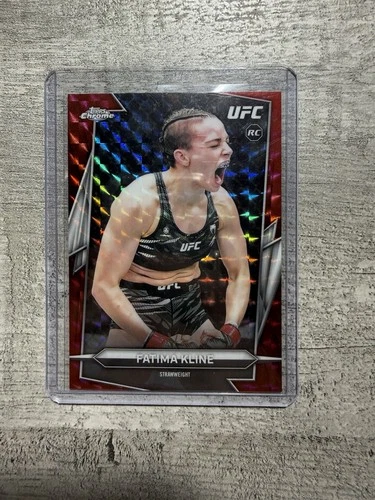 2026 Topps Chrome UFC Fatima Kline Rookie Red Geometric Refractor /5