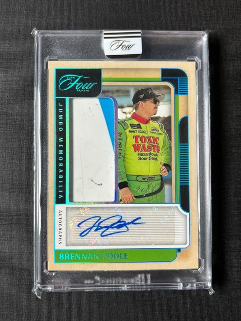 2026 Panini Turn Four Racing Brennan Poole Platinum 1/1 Sheet Metal Auto #JM-BPL
