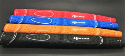 #ad KARMA DUAL TOUCH MID SIZE PISTOL PUTTER GRIP BLACK RED BLUE or ORANGE $10.95