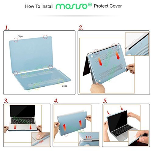 MOSISO Compatible with MacBook Pro 15 Case 2019 2018 2017 2016 Release A1990 - Picture 3 of 5