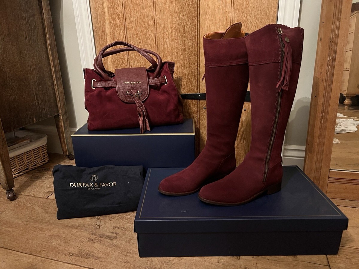 Fairfax and Favor Oxblood Regina Boots Size 40 Fit BRAND NEW: BOOTS  LISTING