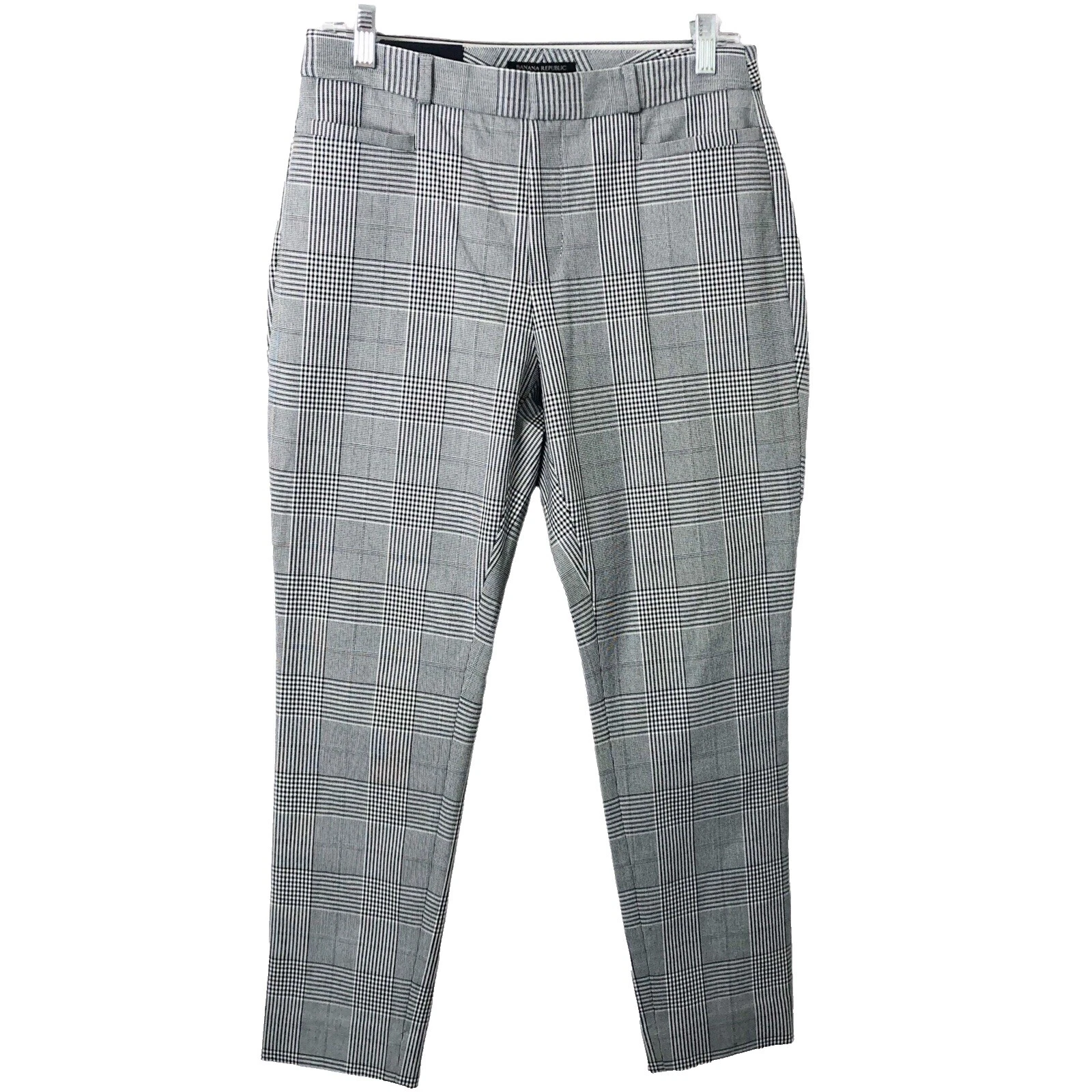 Pantalones de cuadros de algodón Banana Republic para Mujeres