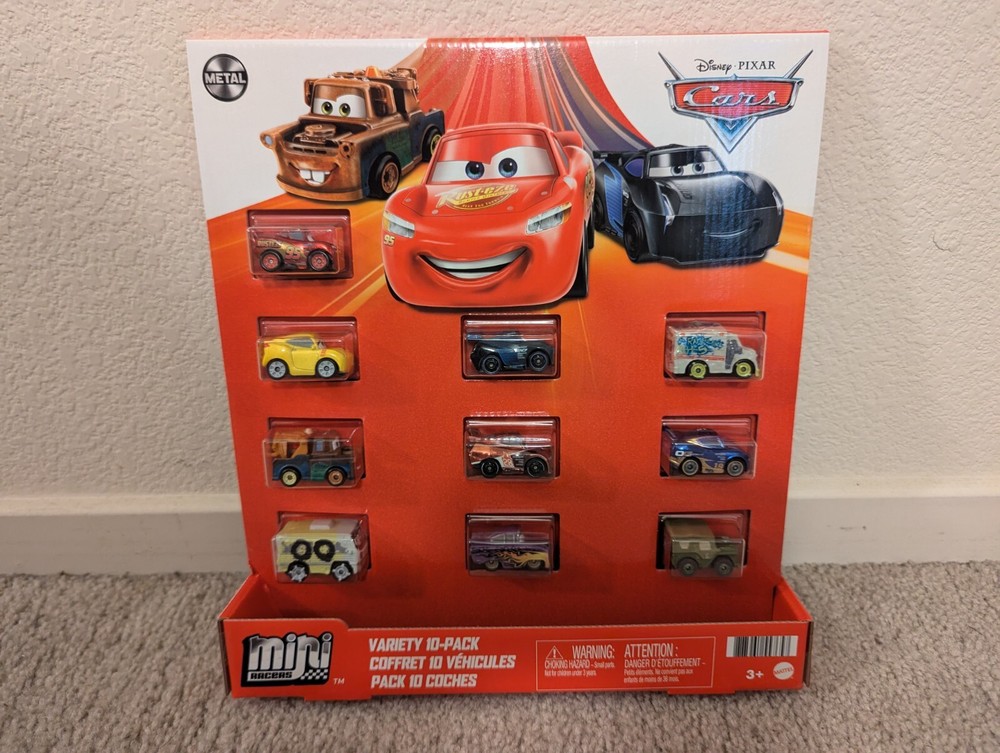 Disney Pixar Cars Mini Racers Variety 10-Pack