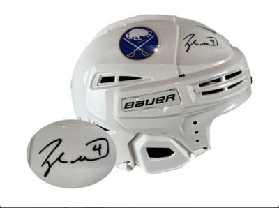 buffalo sabres football helmet Taylor Hall Signed Buffalo Sabres White Full Size Helmet With COA