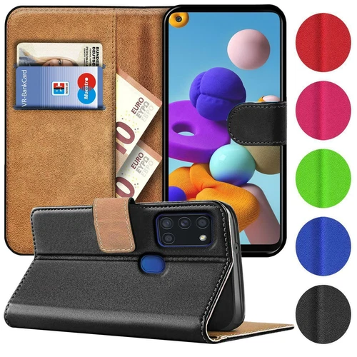 Schutz Hülle Für Samsung Galaxy A21s Handy Klapp Tasche Flip Case Schutzhülle - Bild 1 von 22