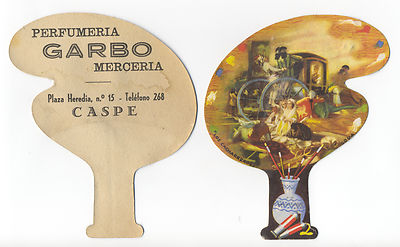 CASPE. Jahr 1950 Pay Pay aus WERBEKARTON ''Los Cacharreros''. Goya.