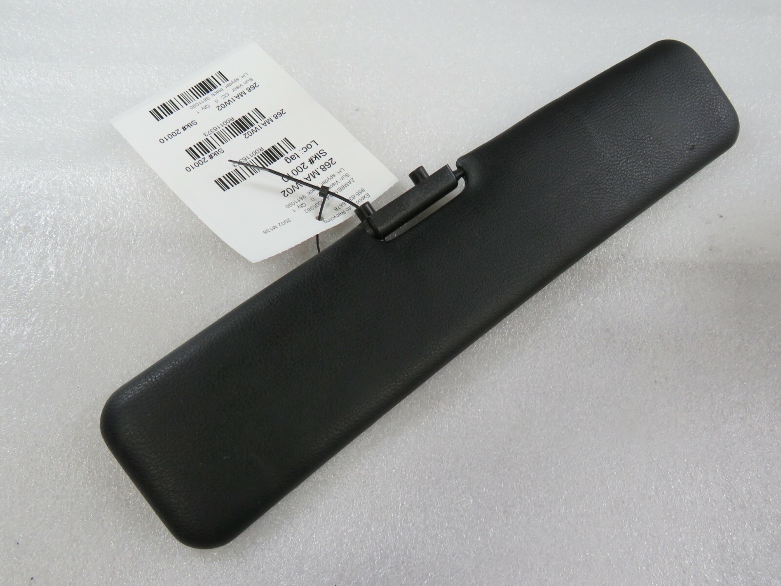 Maserati M138 Spyder, LH, Left Black Sun Visor, Used P/N 981105390
